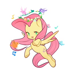 Size: 750x750 | Tagged: safe, artist:mohuansi, imported from derpibooru, fluttershy, pegasus, pony, solo