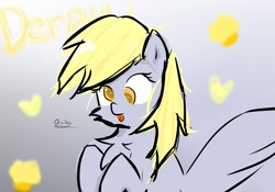 Size: 3543x2480 | Tagged: safe, artist:orivika_, imported from derpibooru, derpy hooves, cute, food, furry to pony, muffin