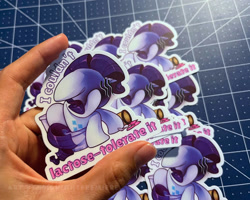 Size: 1000x800 | Tagged: safe, artist:midnightpremiere, imported from derpibooru, rarity, unicorn, face covered, horn, lactose intolerant, solo, sticker, text, toilet