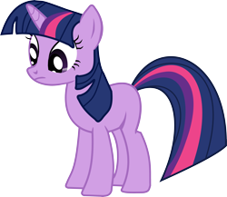 Size: 3782x3280 | Tagged: safe, artist:mysteriousflix, imported from derpibooru, twilight sparkle, pony, unicorn, too many pinkie pies, 2013, female, frown, horn, mare, simple background, solo, tail, transparent background, unicorn twilight, vector