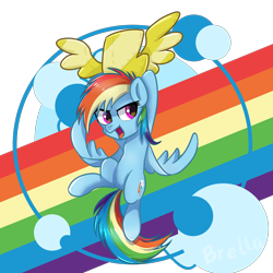 Size: 3000x3000 | Tagged: safe, artist:brella, artist:brella233, imported from derpibooru, rainbow dash, pegasus, pony, badge, female, flying, mare, open mouth, rainbow, simple background, solo, transparent background