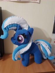 Size: 3000x4000 | Tagged: safe, artist:jbond, imported from derpibooru, trixie, pony, unicorn, female, handmade, horn, irl, mare, photo, photography, plushie, solo