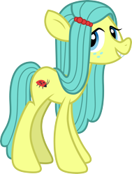 Size: 3000x3973 | Tagged: safe, artist:cloudy glow, imported from derpibooru, ocellus, changedling, changeling, earth pony, insect, ladybug, pony, disguise, disguised changeling, female, pony ocellus, simple background, solo, transparent background, vector