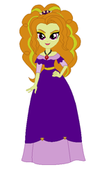 Size: 365x632 | Tagged: safe, artist:cheerful9, artist:selenaede, imported from derpibooru, adagio dazzle, human, equestria girls, base used, clothes, dress, eyeshadow, female, hand on hip, jewelry, lidded eyes, makeup, necklace, open mouth, open smile, simple background, smiling, solo, victorian dress, white background