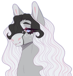 Size: 1752x1835 | Tagged: safe, artist:sleepy-nova, imported from derpibooru, oc, oc only, oc:ghost whisper, pony, bust, female, mare, portrait, simple background, solo, transparent background