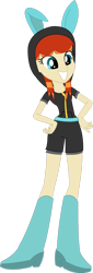 Size: 610x1797 | Tagged: safe, artist:sketchmcreations, imported from derpibooru, oc, oc only, oc:film flick, human, equestria girls, boots, boots swap, clothes, costume, dangerous mission outfit, equestria girls oc, equestria girls-ified, goggles, high heel boots, hoodie, shoes, simple background, solo, transparent background