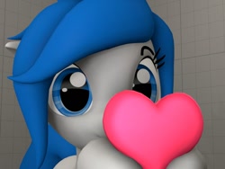 Size: 960x720 | Tagged: safe, artist:dashie116, oc, oc only, pony, 3d, female, heart, mare