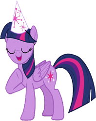 Size: 782x990 | Tagged: safe, edit, edited screencap, editor:homersimpson1983, imported from derpibooru, screencap, twilight sparkle, alicorn, background removed, female, hat, not a vector, party hat, solo, twilight sparkle (alicorn)