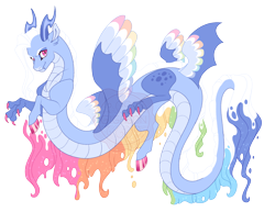 Size: 4400x3400 | Tagged: safe, artist:gigason, imported from derpibooru, oc, oc:paintball, draconequus, interspecies offspring, offspring, parent:discord, parent:rainbow dash, parents:discodash, simple background, solo, transparent background