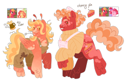 Size: 3222x2035 | Tagged: safe, artist:fizzmitz, imported from derpibooru, big macintosh, fluttershy, pinkie pie, oc, oc:cherry pie, oc:dry cider, anthro, earth pony, pegasus, pony, unguligrade anthro, alternate design, antennae, apron, butt freckles, clothes, cloven hooves, duo, earth pony oc, female, fluttermac, freckles, half-siblings, high res, hoof fluff, male, offspring, overalls, parent:big macintosh, parent:fluttershy, parent:pinkie pie, parents:fluttermac, parents:pinkiemac, pegasus oc, pinkiemac, raised hoof, screencap reference, shipping, shoulder freckles, siblings, simple background, standing on two hooves, straight, transparent background, wing freckles, wings