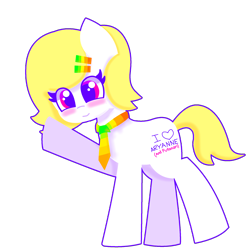 Size: 2048x2048 | Tagged: safe, artist:aryannerapesmewithherfutacockeverynight, oc, oc only, oc:aria "landlord" property, pony, aria property cinematic universe, low effort, ponerpics community collab 2024, simple background