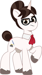 Size: 697x1250 | Tagged: safe, artist:prixy05, imported from derpibooru, raven, pony, unicorn, female, g4 to g5, g5, generation leap, glasses, horn, mare, my little pony: tell your tale, simple background, solo, transparent background, vector