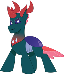 Size: 1403x1613 | Tagged: safe, artist:prixy05, imported from derpibooru, pharynx, changedling, changeling, antlers, g4 to g5, g5, generation leap, male, my little pony: tell your tale, simple background, solo, transparent background, vector