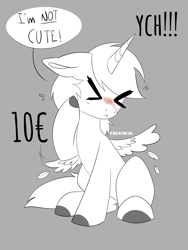 Size: 3000x4000 | Tagged: safe, artist:toxikil, imported from derpibooru, oc, oc only, alicorn, bat pony, earth pony, pegasus, pony, unicorn, chibi, commission, horn, ych example, your character here