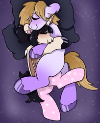 Size: 1181x1449 | Tagged: safe, artist:xxgirlscoutcookiexx, oc, oc only, pony, cuddling, female, mare, on side, sleeping