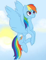 Size: 828x1071 | Tagged: safe, artist:summerbeachyt, imported from derpibooru, rainbow dash, pegasus, pony, solo