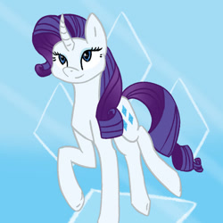 Size: 894x894 | Tagged: safe, artist:summerbeachyt, imported from derpibooru, rarity, pony, unicorn, horn, solo