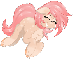 Size: 3252x2622 | Tagged: safe, artist:marbatra, imported from derpibooru, oc, oc:strawberry buttercream, earth pony, chest fluff, happy, unshorn fetlocks