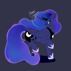 Size: 4000x4000 | Tagged: safe, artist:shamy-crist, imported from derpibooru, princess luna, pony, absurd resolution, glasses, simple background, solo