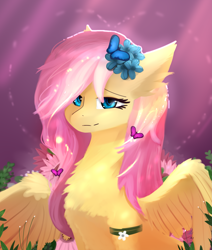 Size: 3051x3600 | Tagged: safe, artist:ssnerdy, imported from derpibooru, fluttershy, pegasus, pony, solo