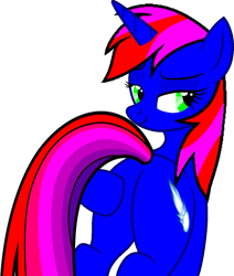 Size: 1017x1200 | Tagged: safe, artist:fantasystaples, artist:jonesdylan874, artist:tanahgrogot, imported from derpibooru, oc, oc only, oc:blue comet, pony, unicorn, base used, butt, female, flank, horn, plot, simple background, solo, transparent background