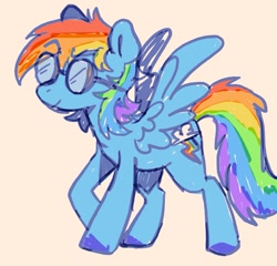 Size: 680x652 | Tagged: safe, artist:numetalalicorn, imported from derpibooru, rainbow dash, pegasus, pony, solo