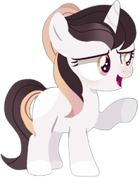 Size: 761x973 | Tagged: safe, imported from derpibooru, oc, oc only, oc:sweetieck dreams, pony, unicorn, cute, female, filly, foal, horn, simple background, solo, unicorn horn, unicorn oc