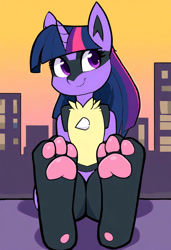 Size: 827x1210 | Tagged: safe, imported from derpibooru, twilight sparkle, lucario, ai content, ai generated, ears, feet, fetish, foot fetish, foot focus, horn, pokefied, pokémon, prompter:hobbydude876, soles, species swap, toes, twilicario