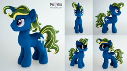 Size: 2400x1341 | Tagged: safe, artist:meplushyou, imported from derpibooru, oc, oc:lightning pitch, pony, unicorn, horn, irl, male, photo, plushie, solo, stallion