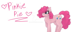 Size: 827x372 | Tagged: safe, artist:kiwiclub3, imported from derpibooru, pinkie pie, earth pony, female, simple background, white background