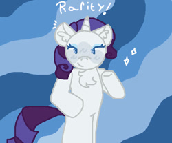 Size: 662x547 | Tagged: safe, artist:mikey-issoilly, imported from derpibooru, rarity, pony, unicorn, chest fluff, horn, solo