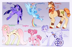 Size: 2048x1334 | Tagged: safe, artist:peeperzcreeperz, imported from derpibooru, applejack, fluttershy, pinkie pie, rainbow dash, rarity, twilight sparkle, alicorn, earth pony, pegasus, pony, unicorn, alternate design, horn, mane six, solo