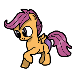 Size: 1024x1024 | Tagged: safe, artist:background_pon3, imported from derpibooru, scootaloo, pegasus, pony, friendship is magic, clothes, female, filly, foal, panties, solo, underwear, wings