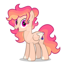 Size: 1600x1600 | Tagged: safe, artist:oblivionfall, artist:pea-inapod, imported from derpibooru, oc, oc only, oc:phoebe pangaea, pegasus, pony, deviantart watermark, obtrusive watermark, oc name needed, solo, watermark