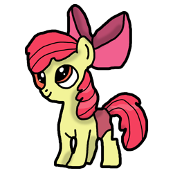 Size: 1024x1024 | Tagged: safe, artist:background_pon3, imported from derpibooru, apple bloom, earth pony, pony, bow, clothes, digital art, female, hair bow, panties, simple background, solo, transparent background, underwear