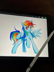 Size: 1680x2240 | Tagged: safe, artist:lusewgbaiyang, imported from derpibooru, rainbow dash, pegasus, pony, solo, wip