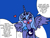 Size: 1173x900 | Tagged: safe, artist:goatpirate, princess luna, alicorn, pony, /mlp/, blushing, crown, dialogue, drawthread, eyes closed, female, grammar error, heart, jewelry, mare, misspelling, open smile, peytral, princess shoes, regalia, solo, speech bubble, spread wings, wings