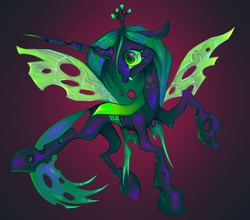 Size: 1440x1268 | Tagged: safe, artist:broniesforponies, imported from derpibooru, queen chrysalis, changeling, changeling queen, female, full body, solo