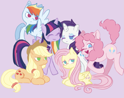 Size: 963x763 | Tagged: safe, artist:ngni562796, imported from derpibooru, applejack, fluttershy, pinkie pie, rainbow dash, rarity, twilight sparkle, mane six