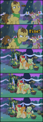 Size: 1947x5485 | Tagged: safe, edit, edited screencap, imported from derpibooru, screencap, bright mac, grand pear, granny smith, mayor mare, pear butter, earth pony, pony, the perfect pear, angry, apple, bandana, basket, brick booty, bricks, candle, comforting, comic, concerned, cowboy hat, crying, decoration, eyes closed, female, food, forced meme, grey hair, hat, hay, hoof over mouth, hoof under chin, male, mare, marriage, meme, night, pear, raised hoof, recolor, sad, screencap comic, shocked, shocked expression, smiling, speech, speechless, stallion, starry sky, talking, text, tiled floor, wedding, young grand pear, young granny smith, young mayor mare, younger