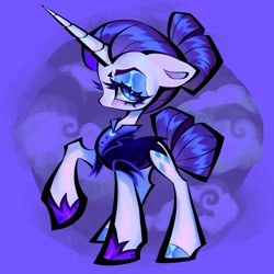 Size: 2048x2048 | Tagged: safe, artist:broniesforponies, imported from derpibooru, rarity, pony, unicorn, abstract background, horn, raised hoof