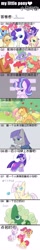 Size: 900x5690 | Tagged: safe, artist:高纯度灰, imported from derpibooru, apple bloom, applejack, big macintosh, fluttershy, maud pie, pinkie pie, rainbow dash, rarity, scootaloo, spike, starlight glimmer, sweetie belle, tree hugger, twilight sparkle, oc, alicorn, dragon, earth pony, pony, unicorn, alternate hairstyle, boulder (g4), clothes, cutie mark crusaders, dress, eyes closed, female, filly, foal, horn, male, mane seven, mane six, mare, one eye closed, open mouth, smiling, spread wings, stallion, text, twilight sparkle (alicorn), winged spike, wings, wink