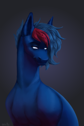 Size: 1332x2000 | Tagged: safe, artist:universalevil, imported from derpibooru, oc, oc only, pony, bust, my little pony, portrait