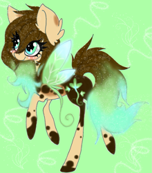 Size: 805x915 | Tagged: safe, artist:aspenglowe, imported from derpibooru, oc, oc only, pony, 2012, green background, simple background, smiling, solo