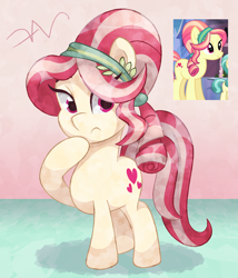 Size: 1200x1400 | Tagged: safe, artist:swasfews, imported from derpibooru, ruby love, scarlet heart, crystal pony, pony, the crystalling, background pony, screencap reference, solo