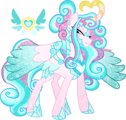 Size: 1600x1514 | Tagged: safe, artist:mrufka69, imported from derpibooru, princess flurry heart, alicorn, pony, alternate design, armor, beanbrows, colored wings, curved horn, ear piercing, earring, eye scar, eyebrows, eyebrows visible through hair, facial scar, fantasy class, female, gradient horn, gradient wings, hair bun, hoof shoes, horn, jewelry, lidded eyes, lip piercing, mare, older, older flurry heart, partially open wings, piercing, princess shoes, redesign, scar, shaped horn, simple background, solo, sparkly mane, sparkly tail, sparkly wings, squint, standing, tail, transparent background, two toned wings, warrior, warrior flurry heart, wing armor, wings