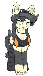 Size: 1988x3534 | Tagged: safe, artist:sodapop sprays, imported from derpibooru, oc, oc:sodapop sprays, pegasus, pony, :p, chest fluff, ear fluff, goth, headband, looking at you, simple background, solo, tongue out, transparent background