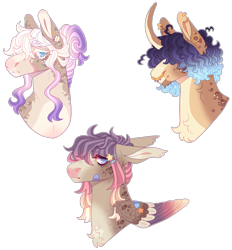 Size: 2757x2968 | Tagged: safe, artist:sleepy-nova, imported from derpibooru, oc, oc only, earth pony, pegasus, pony, bandaid, bust, colored wings, curved horn, hair over eyes, horn, magical lesbian spawn, magical threesome spawn, male, multicolored wings, nose piercing, nose ring, offspring, parent:applejack, parent:coco pommel, parent:fluttershy, parent:marble pie, parent:rarity, parent:saffron masala, parent:sunburst, parents:cocomasala, parents:rarijack, piercing, portrait, scar, simple background, stallion, transparent background, wings