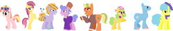 Size: 2740x493 | Tagged: safe, artist:victorfazbear, edit, imported from derpibooru, pony, my little pony: pony life, g4.5 to g4, generation leap