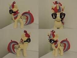 Size: 1597x1199 | Tagged: safe, artist:little-broy-peep, imported from derpibooru, moondancer, pony, glasses, irl, photo, plushie, solo